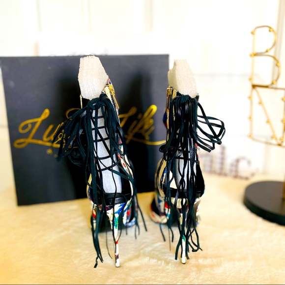 Lust for Life - Snake Skin Multi-Colored Sandal - Women’s Size 10 - Picture 4 of 7